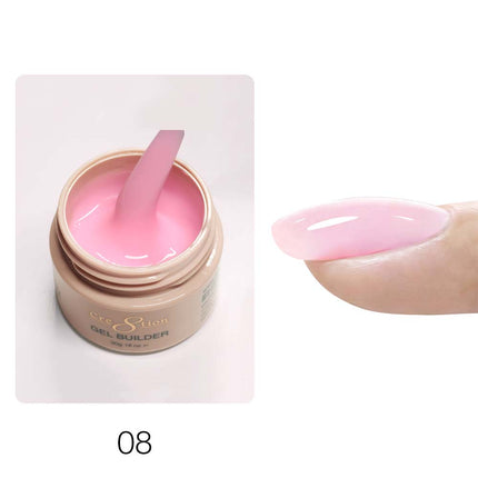 Cre8tion Gel Collection, Hema Free, Low Heat, Overlay Builder Gel - Full Set 18 Colors