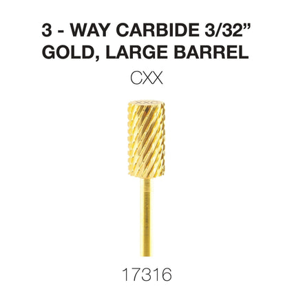 Cre8tion - Carbide Gold - Small & Large 3/32 - 3Way
