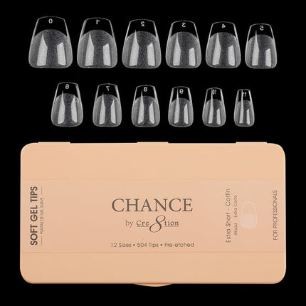 Chance - Coffin Soft Tips Box 600pcs (XS, S, M, L, XL)