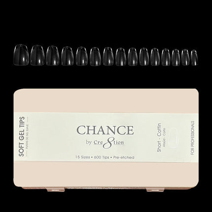 Chance - Coffin Soft Tips Box 600pcs (XS, S, M, L, XL)