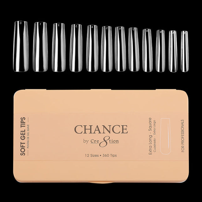 Chance - Square Soft Tips Box 600pcs (XS, S, M, L, XL)