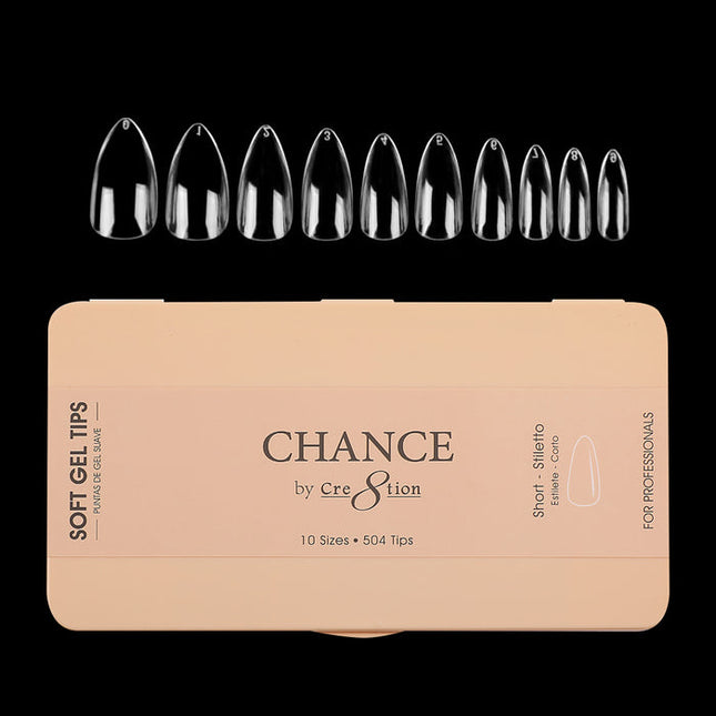 Chance - Stiletto Soft Tips Box 600pcs (XS, S, M, L, XL)