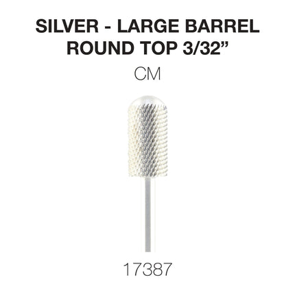 Cre8tion - Silver Carbide - Large Barrel - Round Top 3/32