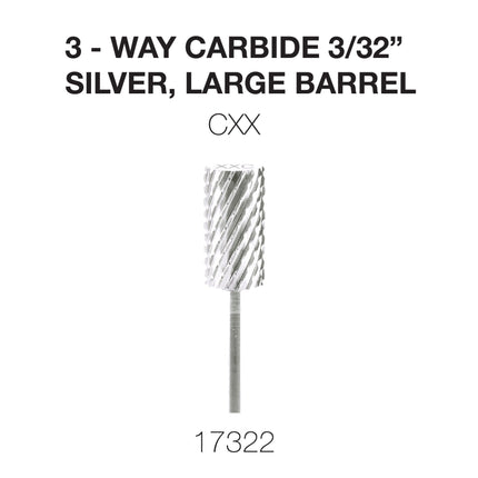 Cre8tion - Carbide Silver - Small & Large 3/32 - 3Way