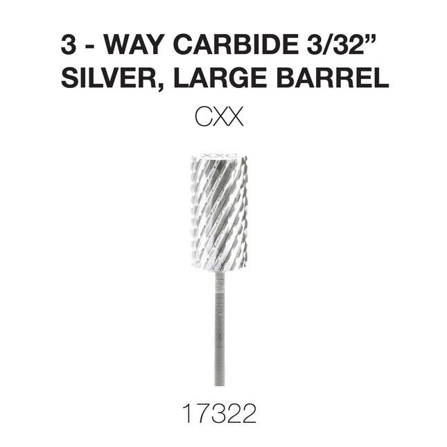Cre8tion - Carbide Silver - Small & Large 3/32 - 3Way