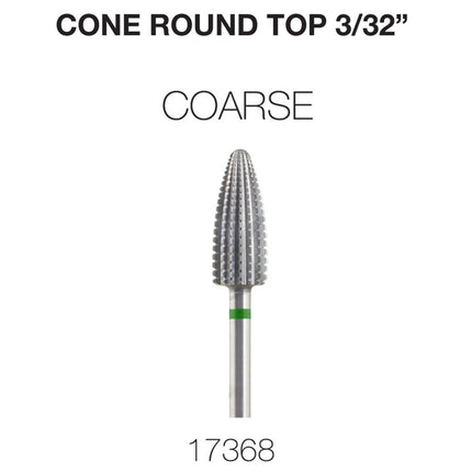 Cre8tion - Cone Round Top - Nail Filing Bit - 3/32