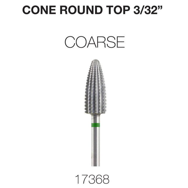 Cre8tion - Cone Round Top - Nail Filing Bit - 3/32