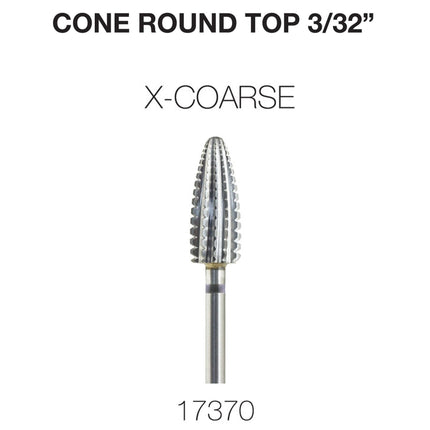 Cre8tion - Cone Round Top - Nail Filing Bit - 3/32