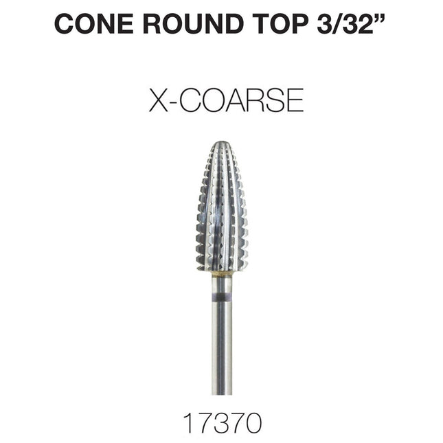 Cre8tion - Cone Round Top - Nail Filing Bit - 3/32