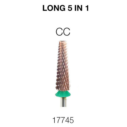 Cre8tion - 5 in 1 Nail Filing Bit - Long - 3/32