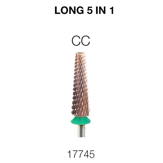 Cre8tion - 5 in 1 Nail Filing Bit - Long - 3/32