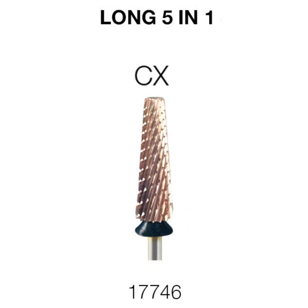 Cre8tion - 5 in 1 Nail Filing Bit - Long - 3/32