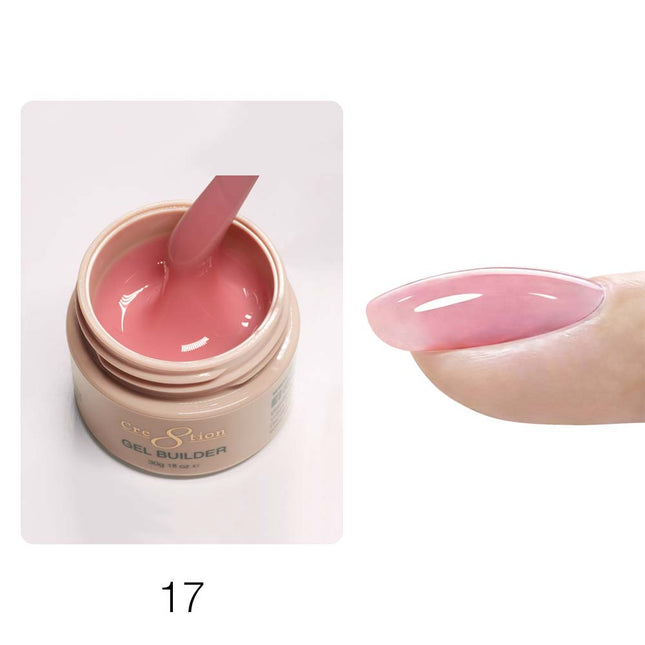 Cre8tion Gel Collection, Hema Free, Low Heat, Overlay Builder Gel - Full Set 18 Colors