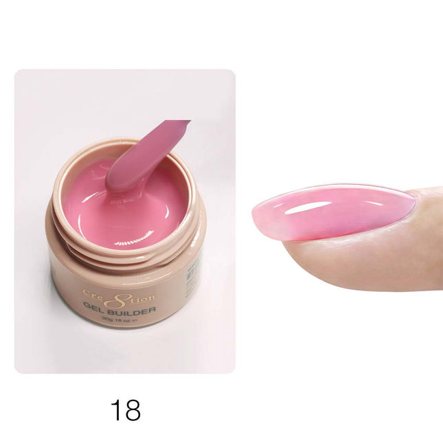 Cre8tion Overlay Builder Gel, Hema Free, Low Heat  1oz  #18