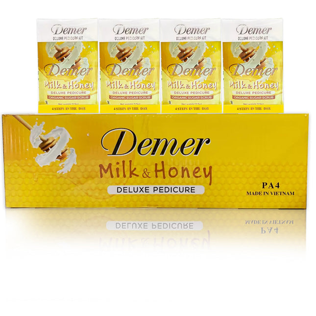Demer - Pedicure Deluxe 4in1 (Case 60 Boxes) - Milk Honey
