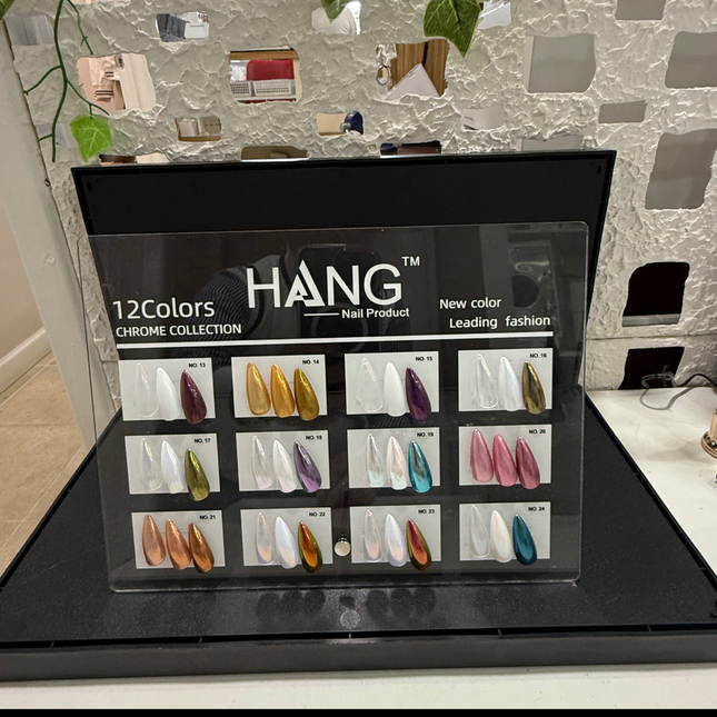 Hang New Collection Chrome Effects 12 Color - Leading Fashion w/ Color Display #13 - #24