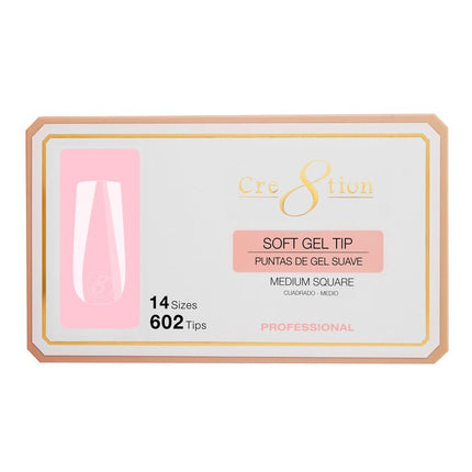 Cre8tion - Soft Gel X Tips Box - Square (S, M, L)
