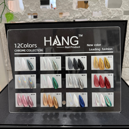 Hang New Collection Chrome Effects 12 Color - Leading Fashion w/ Color Display #01 - #12