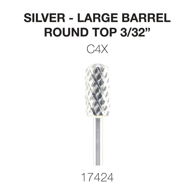 Cre8tion - Silver Carbide - Large Barrel - Round Top 3/32