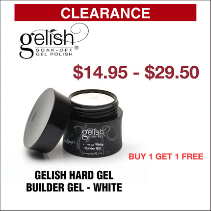 Gelish Hard Gel - Builder Gel White - Buy 1 Get 1 Free