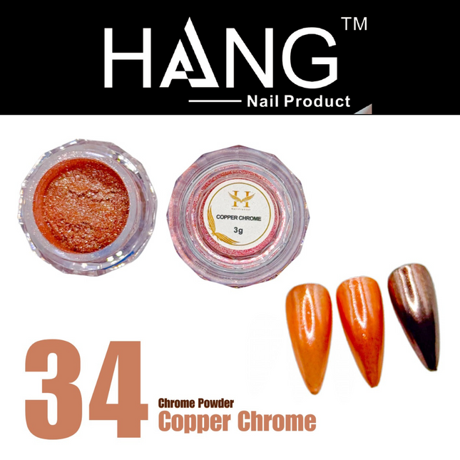 Hang New Collection Chrome Effects 12 Color - Leading Fashion w/ Color Display #25 - #36