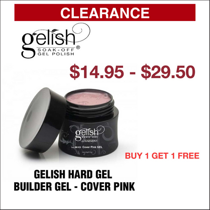 Gelish Hard Gel - Builder Gel Cover Pink - Buy 1 Get 1 Free