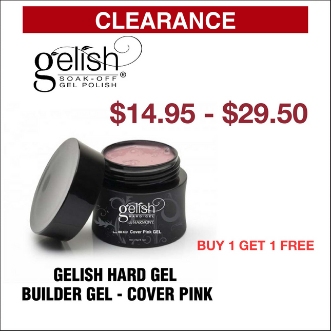 Gelish Hard Gel - Builder Gel Cover Pink - Buy 1 Get 1 Free