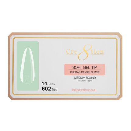 Cre8tion - Soft Gel X Tips Box - Round (S, M, L)