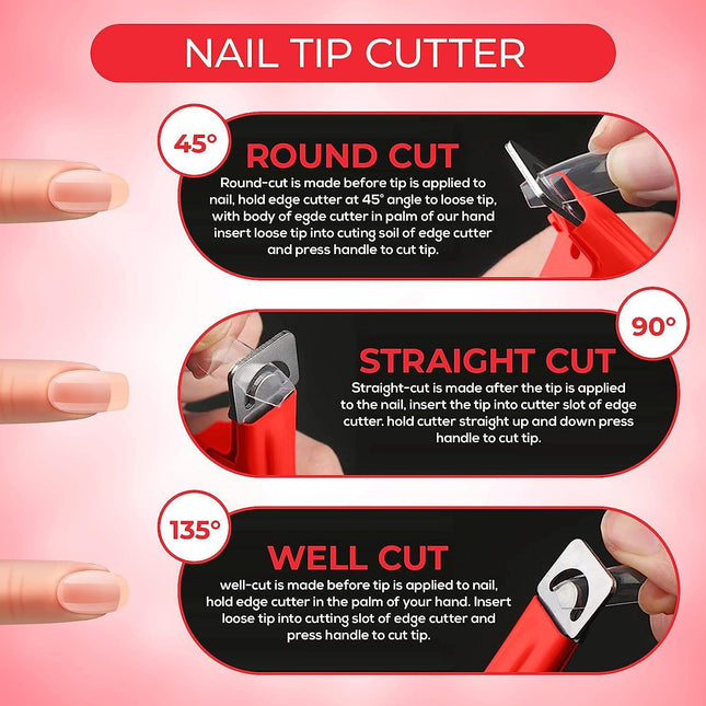 Kupa - Manipro Acrylic Nail Tip Cutter (Many Colors)