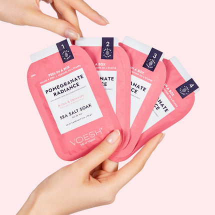 VOESH - Deluxe Pedicure 4in1 Case 50pcs - Pomegranate Radiance