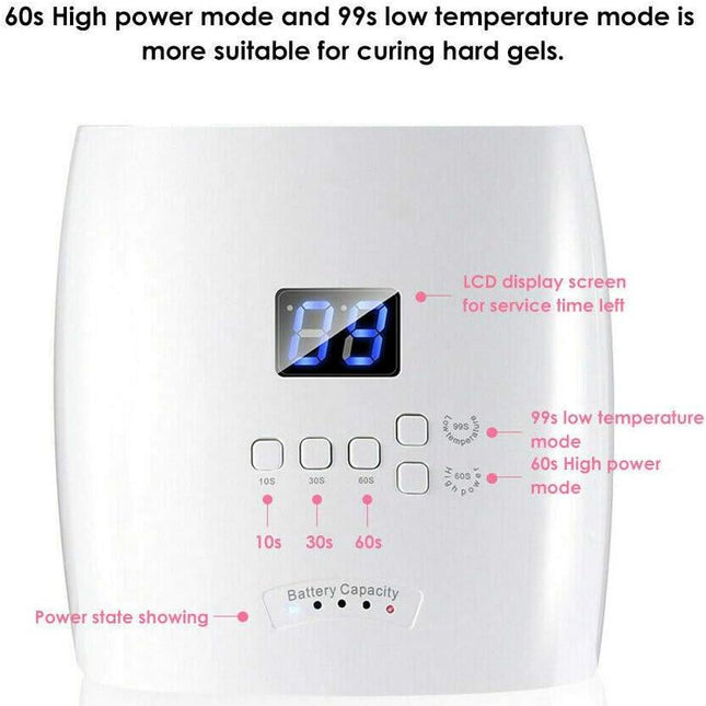 UV LED Lamp Rechargeable 48W (White)