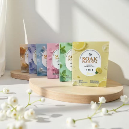 Soak Nail Spa Deluxe Pedicure Kit 4in1 (60pcs/case)