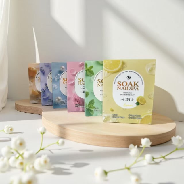 Soak Nail Spa Deluxe Pedicure Kit 5in1 (36pcs/case)