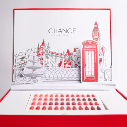 Chance Red London Collection 0.5oz - 48 Colors w/ 1 Color Booklet, 1 Color Board & 24 Top Diamond 0.5oz