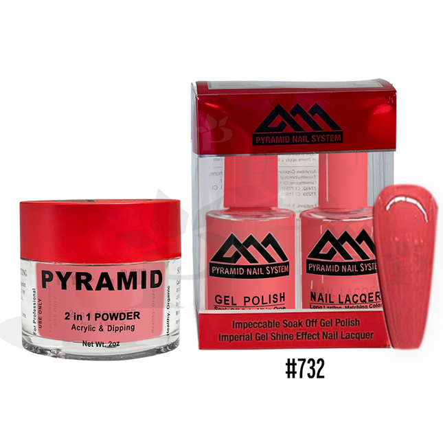 Pyramid - Gel & Lacquer & Dip Trio (#701 - #772) - NEW 2024