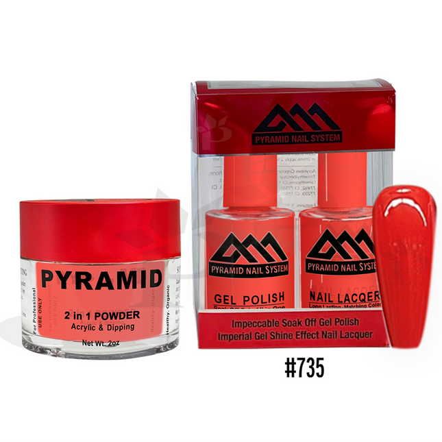 Pyramid - Gel & Lacquer & Dip Trio (#701 - #772) - NEW 2024