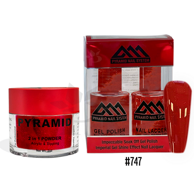 Pyramid - Gel & Lacquer & Dip Trio (#701 - #772) - NEW 2024