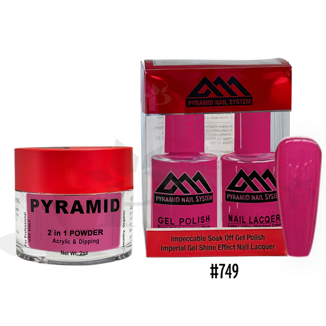 Pyramid - Gel & Lacquer & Dip Trio (#701 - #772) - NEW 2024