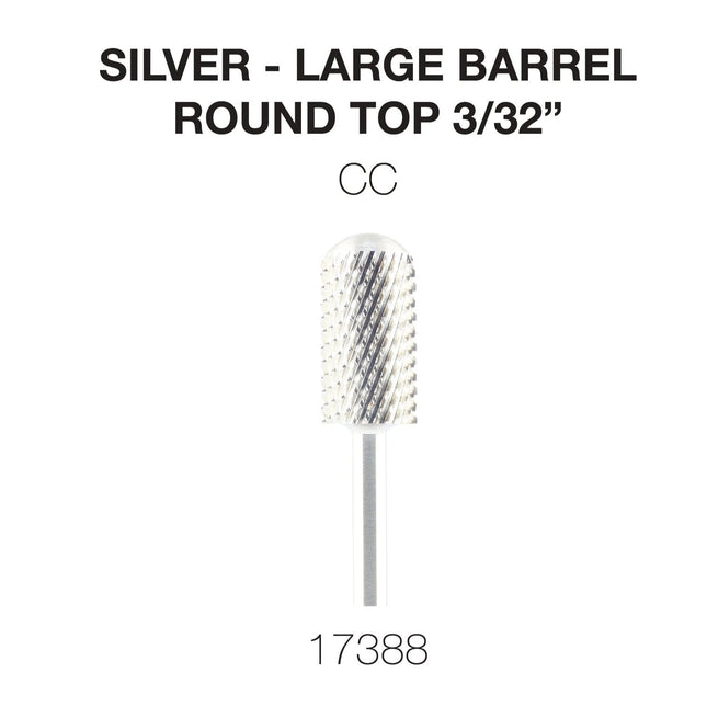 Cre8tion - Silver Carbide - Large Barrel - Round Top 3/32
