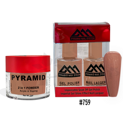 Pyramid - Gel & Lacquer & Dip Trio (#701 - #772) - NEW 2024