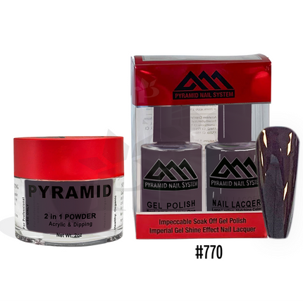 Pyramid - Gel & Lacquer & Dip Trio (#701 - #772) - NEW 2024