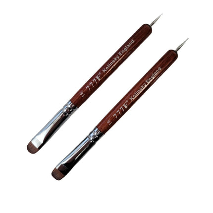 777 - French Brush Kolinsky with Dotting Tool (#8 - #16)
