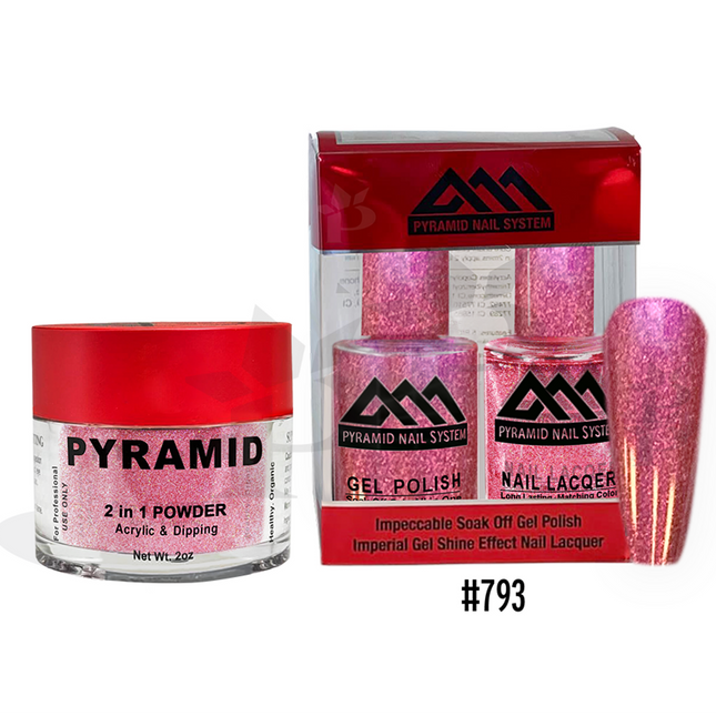 Pyramid - Gel & Lacquer & Dip Trio (#773 - #844) - NEW 2024