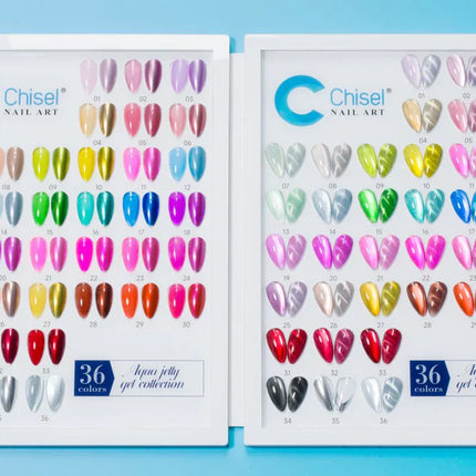 Chisel Aqua Jelly Gel Collection 36 Color -  Free sample + Magnet