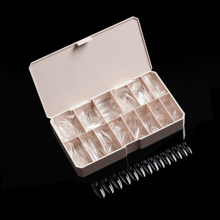 iGel PRO-X Soft Gel Nail Tips 24 - Natural Round Long (600 pcs)