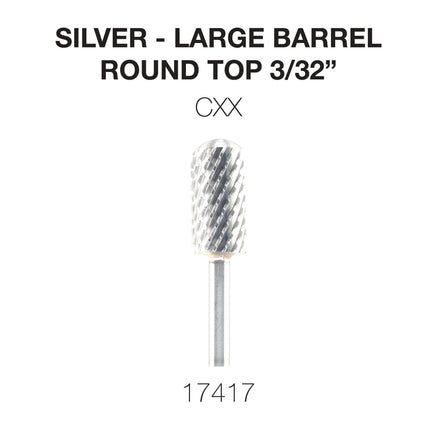 Cre8tion - Silver Carbide - Large Barrel - Round Top 3/32