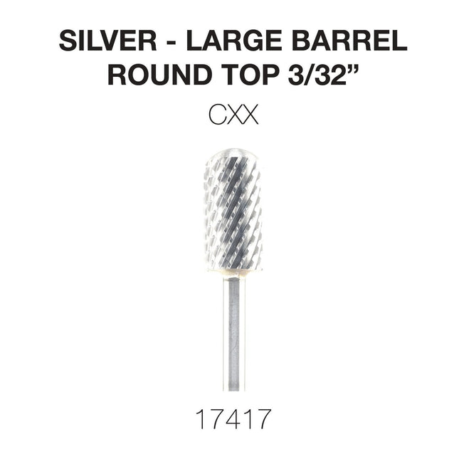 Cre8tion - Silver Carbide - Large Barrel - Round Top 3/32