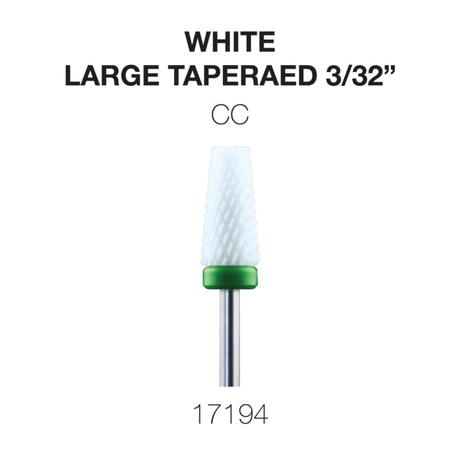 Cre8tion - White Ceramic - Large Tapered - 3/32