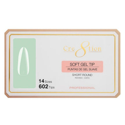 Cre8tion - Soft Gel X Tips Box - Round (S, M, L)