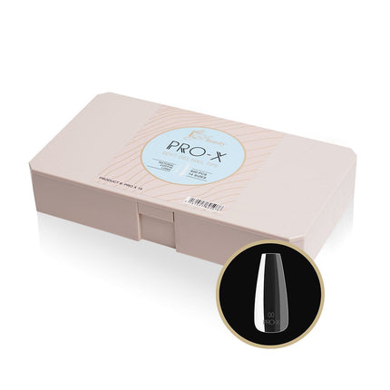 iGel PRO-X Soft Gel Nail Tips 15 - Natural Coffin Long (600 pcs)